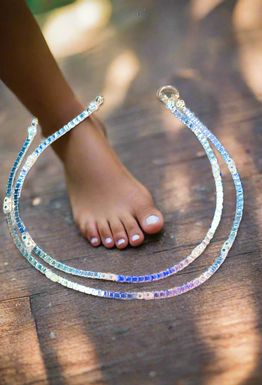 Silver payal weight 20.700 size 10 inch