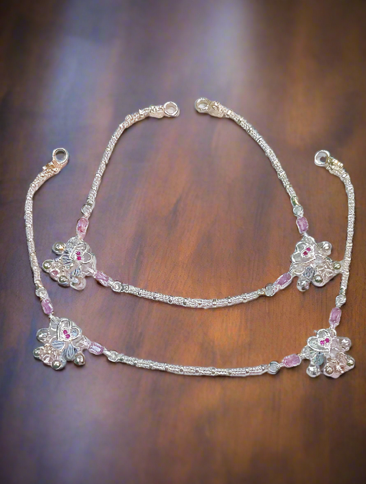 Silver payal weight 36.300 gm silver rate 950 size 10 inch