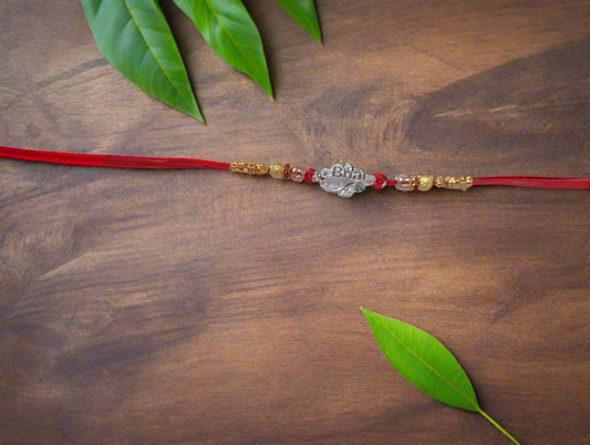 Silver rakhi