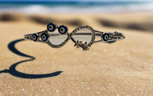 92.5 silver bracelet with rhodium polish for girls.   weight 10gm.