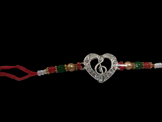 Silver rakhi