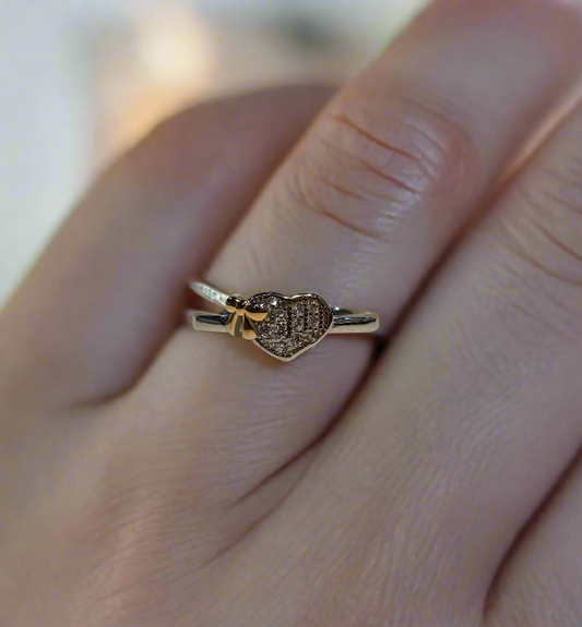 Ring for girls 92.5 silver with rhodium plating weight 2.390gm
