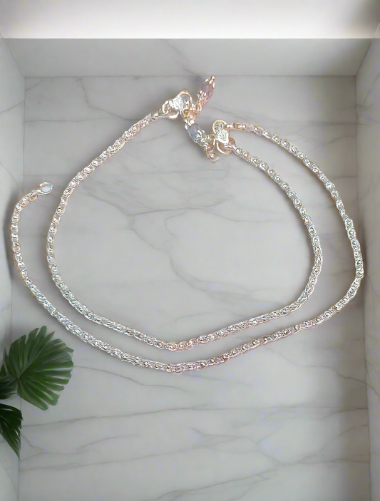 Payal weight  12.280 gram free size 10 inch
