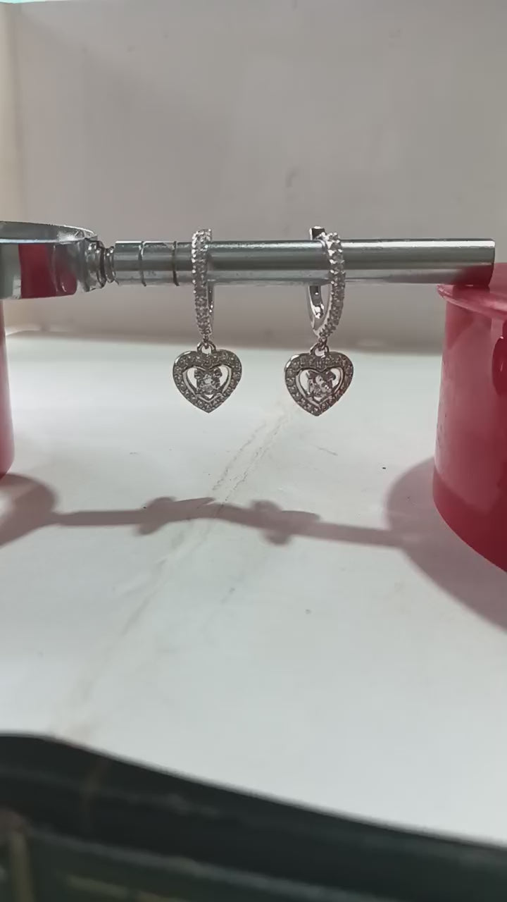 Earring 92.5 earrings with rhodium polish weight 3.680 gm