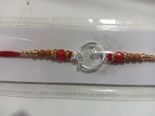 Silver rakhi
